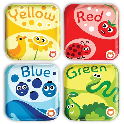 Image of BabyBibi Floating Baby Bath Books for Baby. Kids Learning Bath Toys. Waterproof Bathtime Toys for Toddlers. Kids Educational Infant Bath Toys. (Set of 4: Color Recognition Bath Books)