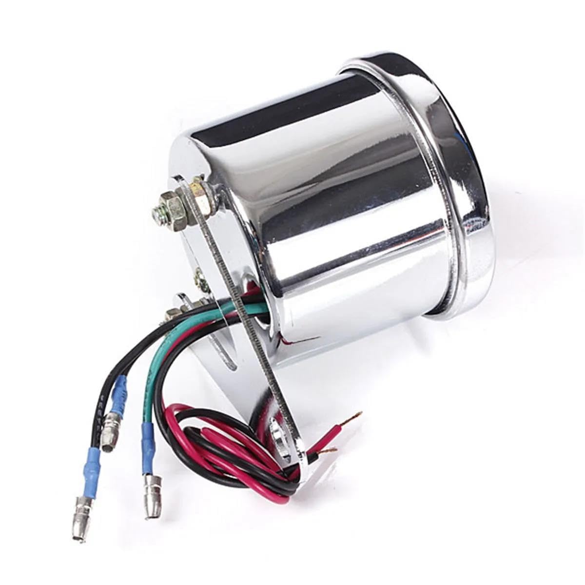 Salpicadero Instrumento Velocímetro Plateado Para Motocicleta 12V Y 60 Mm