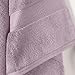 SUPERIOR Egyptian Cotton Pile Bath Towel Set of 2, Ultra Soft Luxury Towels, Thick Plush Essentials, Absorbent Heavyweight, Guest Bath, Hotel, Spa, Home Bathroom, Shower Basics, Purple