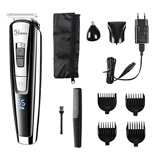 HATTEKER Beard Trimmer Kit For Men Cordless Mustache Trimmer Hair
