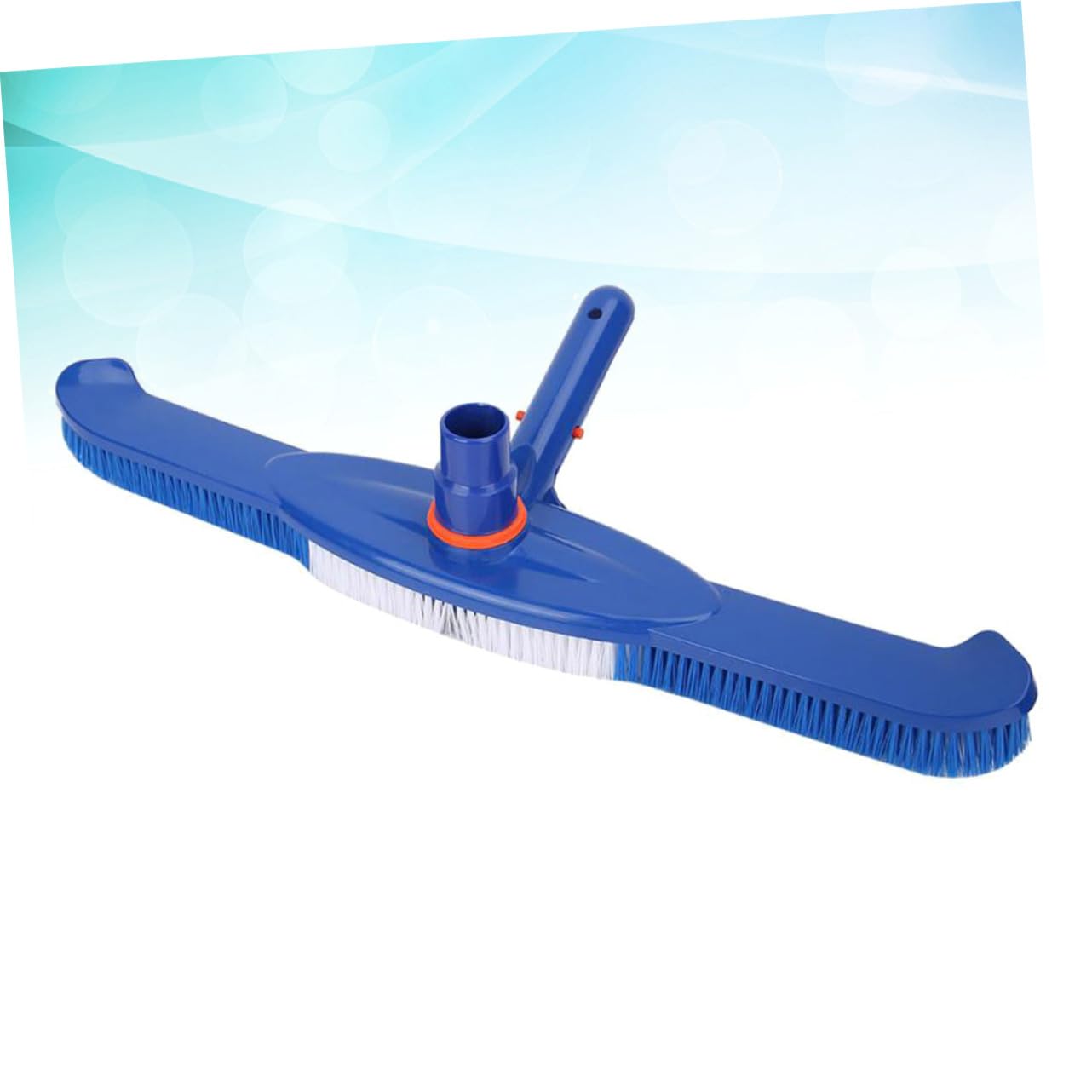 Brosse de Piscine 20 Pouces en Plastique, Robuste, Bleu | Vacances, Brosse de Nettoyage à Poils en Plastique, Accessoire Piscine pour Fond et Parois