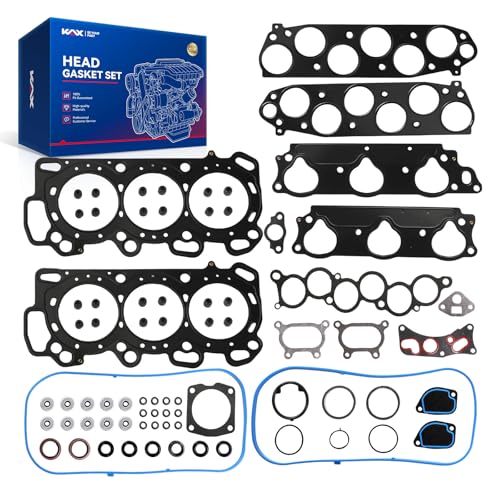Image of KAX Engine Cylinder Head Gasket Set Compatible with Honda Odyssey 2005-2010, Pilot 2005-2008 3.5L, Acura MDX 2003-2006, Head Gasket Kit, OE# HS26265PT-5, HS54578A