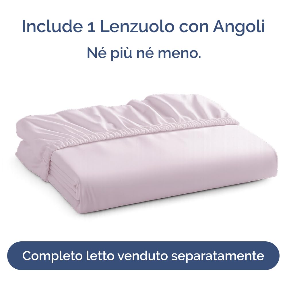 Lenzuolo con angoli 120x200cm - Extra profondo per materassi fino a 40cm (16") di altezza - Morbida microfibra spazzolata - Antipiega, resistente al restringimento e colori - OEKO-TEX - Lavanda chiaro