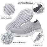 konhill Women's Walking Tennis Shoes - Lightweight Athletic Casual Gym Slip on Sneakers - Image 2
