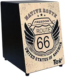 Cajon Acústico Estampado Route 66 Nobre Tok