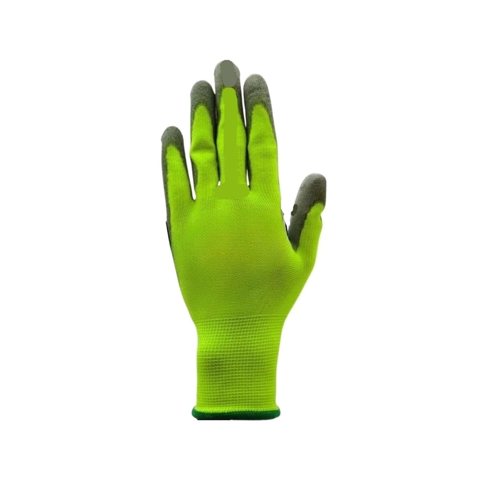 10 paires de gants travail enduits PU, tailles S/M/L/XL(L-code 10pairs)