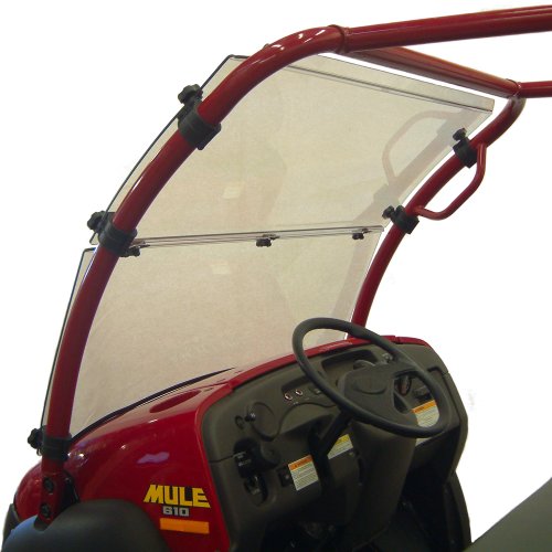 Kolpin Full-Hinged Windshield For Kawasaki Mule 600/610 - 2510 , White #TOP1