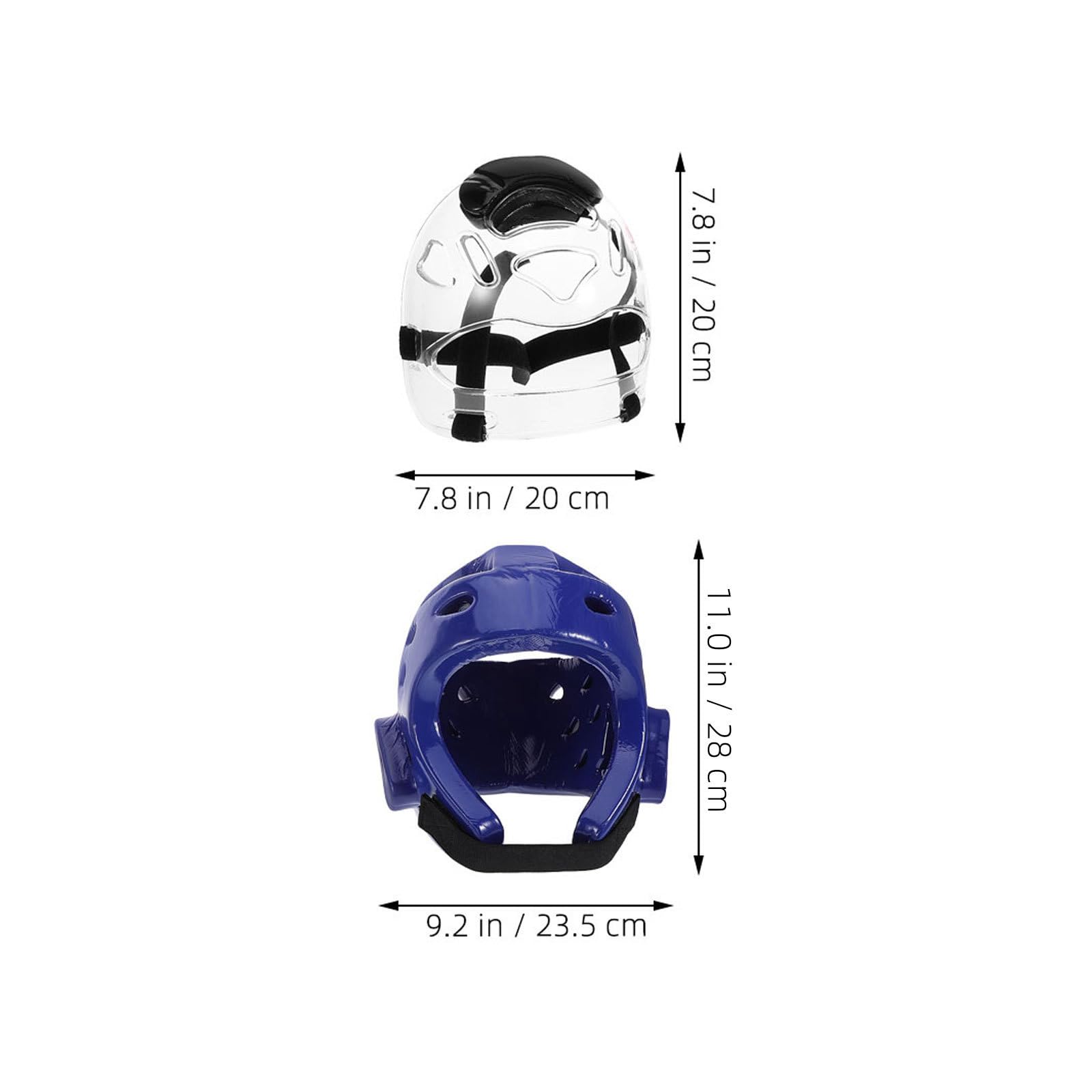 Casco Protettivo Blu per Arti Marziali Allenamento e Sparring | Vestibilità Regolabile, Struttura Sottile e Traspirante, Asciugatura Rapida per Pratica