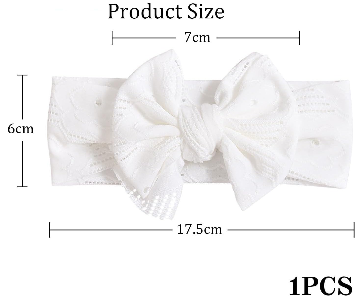 Fascie per Turbante Neonato, Fascia Capelli Bambina, Fasce Bambina Neonata Elastica Nylon Fascia Neonato, Bambina Fascia per Capelli con Fiocco Morbido, Fascia Capelli Neonata Battesimo Bambina
