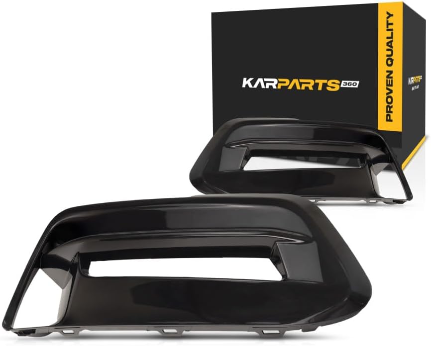 KarParts360 For Honda Accord 2018 2019 2020 Fog Light Bezel Driver And Passenger Side | Pair | Front | PP Plastic | For Sedan Model Only | With Fog | HO1038140, HO1039140 | 71107TVAA10, 71102TVAA10