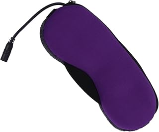 فوميز. 1 قطعة من ضغط العين الحراري للتحكم في درجة الحرارة بلون ارجواني بتصميم كرتوني جاف، غطاء تسخين كهربائي للتسخين الكهربائي، قناع عين للتدليك، قناع عين ضغط لتدفئة العين