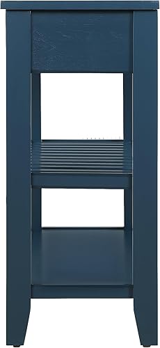 Miniatura 17 de Knocbel Mesa de consola para sofá y entrada, mesa auxiliar con 2 cajones y 2 estantes inferiores para decoración del hogar, 42 pulgadas de ancho x