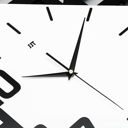 Miniatura 7 de YIYIBYUS Reloj de pared silencioso de péndulo grande y moderno con superficie de espejo, reloj de pared moderno sin marco, reloj de pared grande 3D,