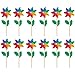 Juvale Lot de 12 Moulins à vent coloré, pour enfants, jouet ou jardin, fête, extérieur, cour, décoration, multicolore, 11,4 x 28,4 x 5,3 cm