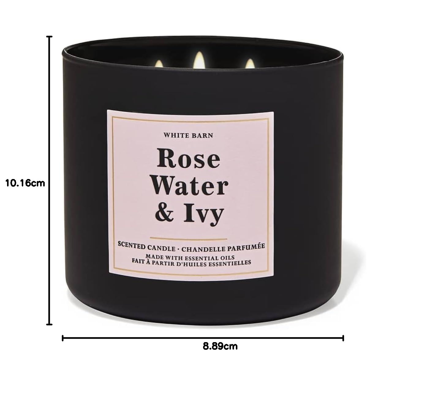 Bath and Body Works, White Barn 3-Wick Candle w/Essential Oils