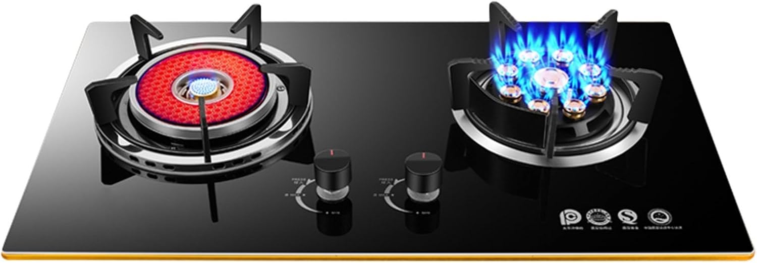 Estufa de Gas 2 Puestos Acero Inoxidable 5.2KW