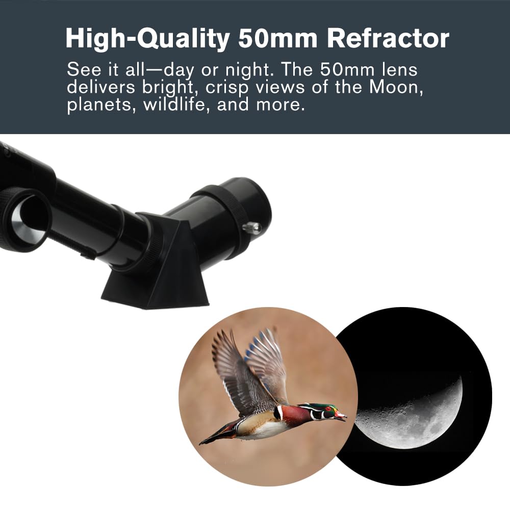 Celestron - 50mm Travel Scope - Portable Refractor Telescope