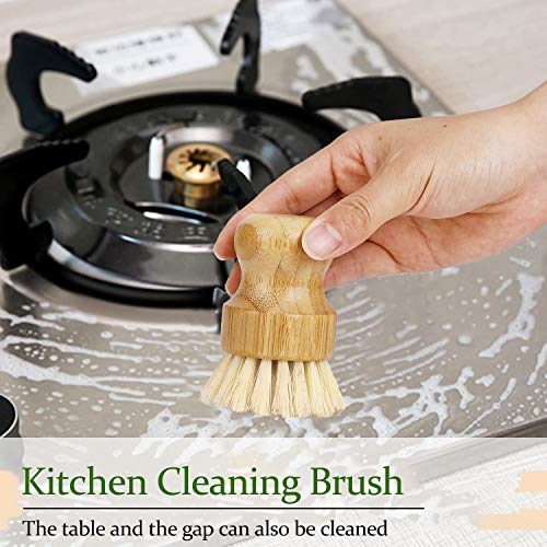 Spazzola per Piatti Naturali Lavapiatti in Bambù