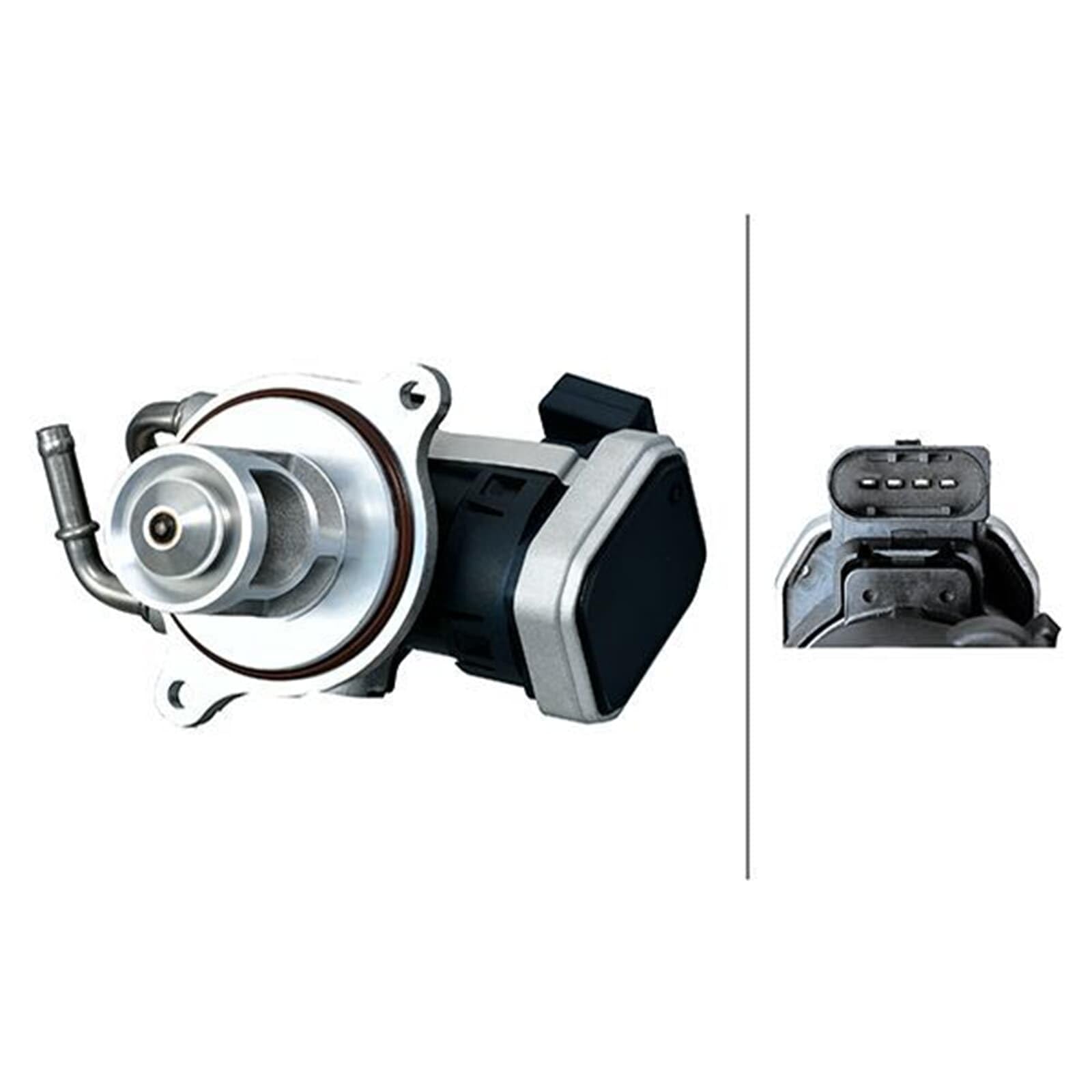 HELLA 6NU 014 864-881 Válvula EGR - 12V - eléctrico - 4polos - con junta