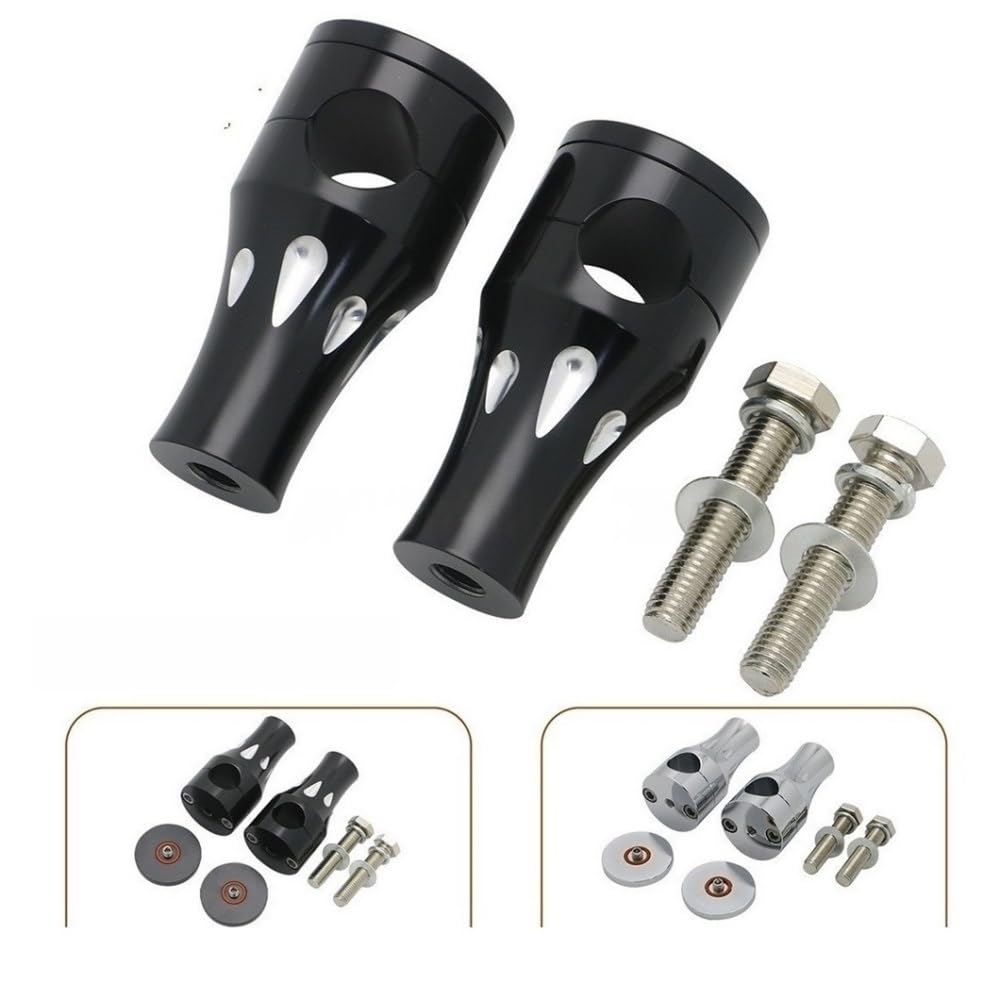 Motorrad Riser Motorrad 25MM Universal Runde Lenker Riser Clamp Halterung Für Vstar 400 650 Für Dragstar XVS400 XVS650 XVS1100 DS650