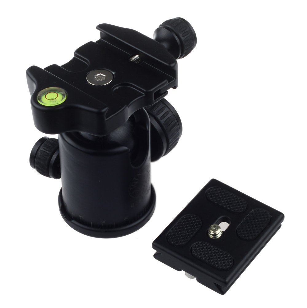 FOTGA 360° Panorama Kugelkopf Für Stativ – Dämpfungs-Kugelgelenk Mit Schnellwechselplatte, 6 Kg Tragkraft