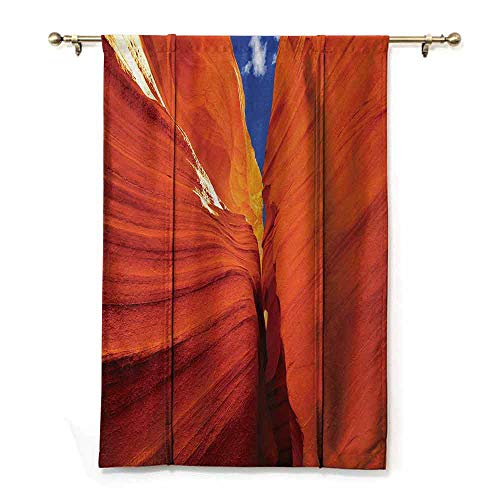 ZLMQWANXX Rideaux Romains Isolant Soleil Voilages Americain Bless America Drapeau USA Fond Valor Patriot Respirant Noir et Rouge W48 x L64 Couleur 14