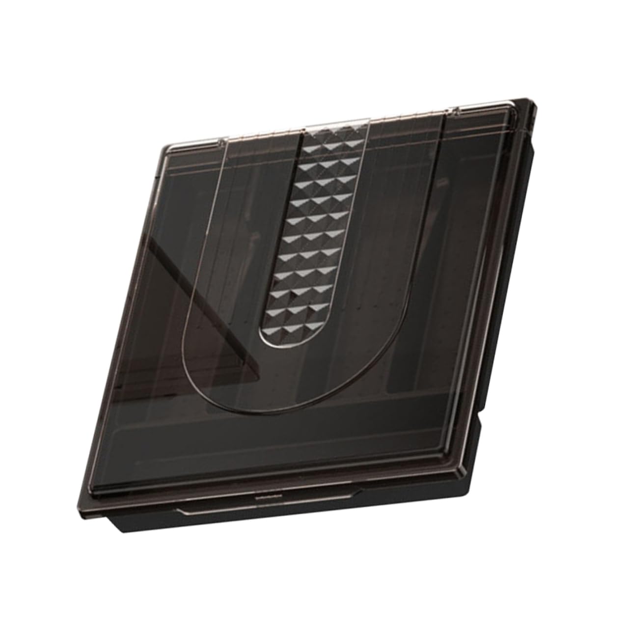 Alipis Organizador de Cubiertos de Cocina Negro Tapa Transparente