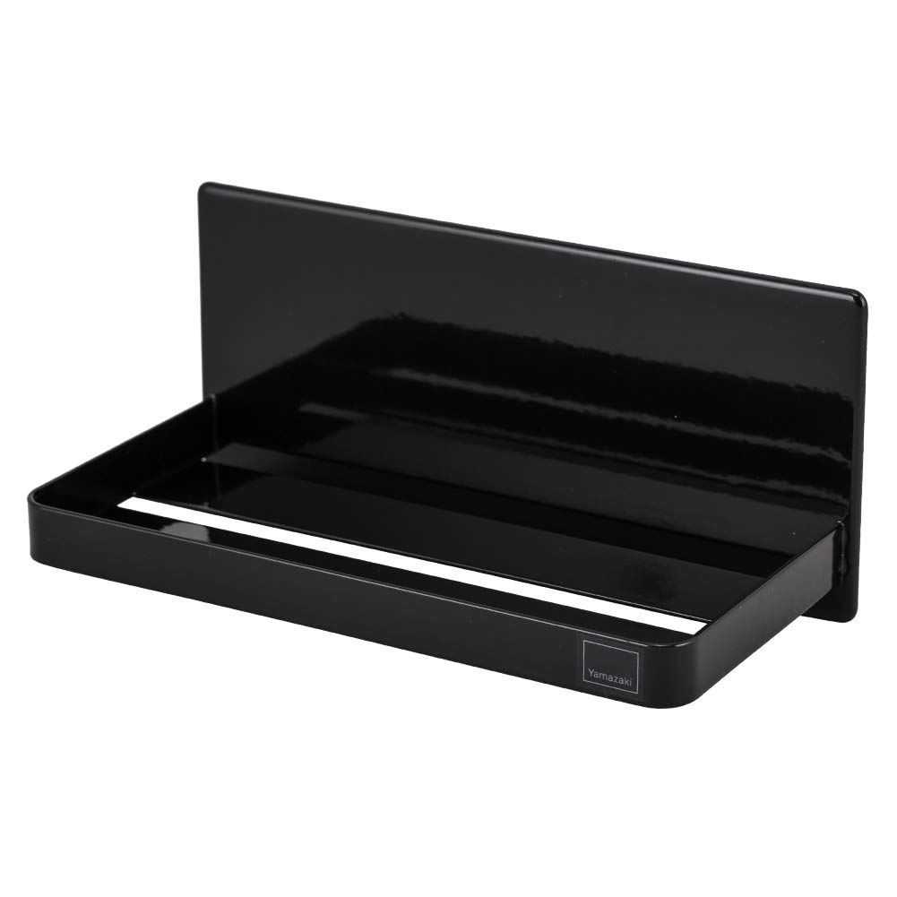 Yamazaki 3270 Magnetic Bathroom Rack, Black, Approx. 7.1 x 3.3 x 3.3 inches (18 x 8.5 x 8 cm), Tower Storage Rack