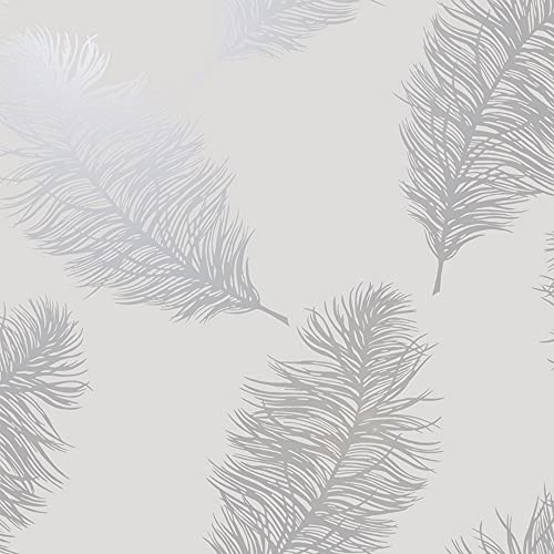 Fawning Feather Wallpaper Silver/Grey Holden 12626