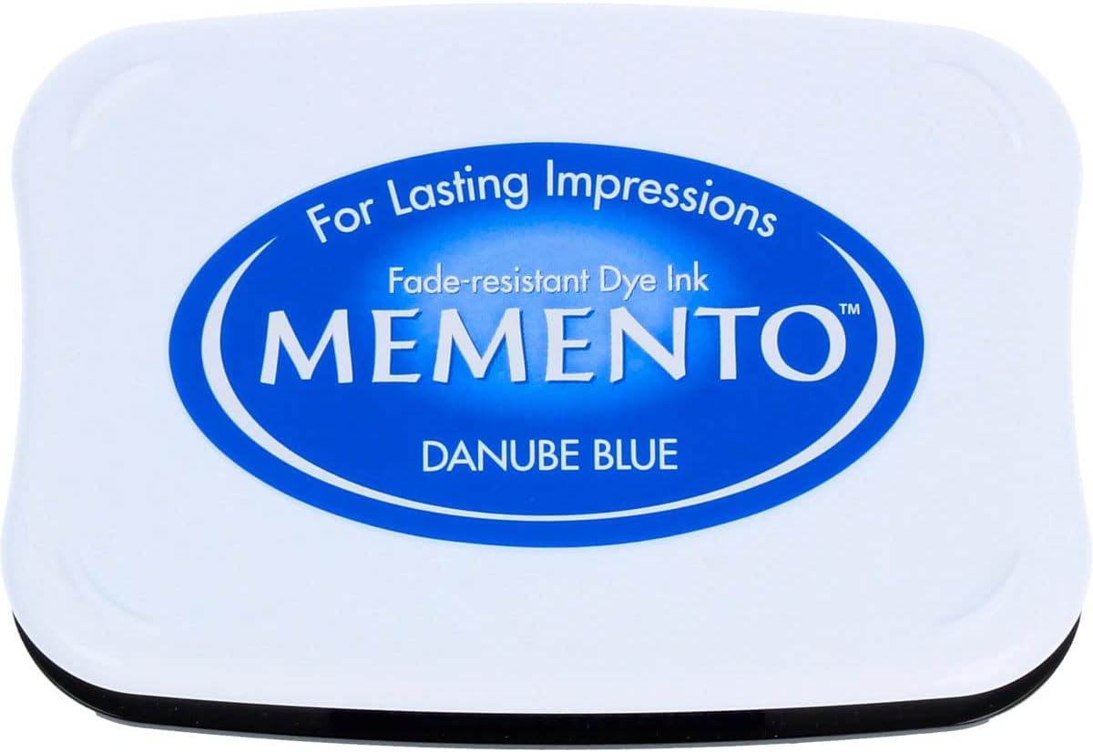 Tsukineko, Memento, Full Size Ink Pad, Danube Blue