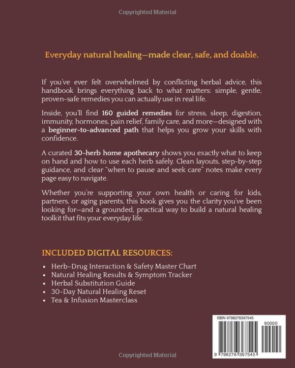The Essential Natural Healing Handbook: Safety-Checked, Symptom-Based Remedies with Tiered Protocols to Ease Pain, Calm Stress, Improve Sleep, and Boost Immunity — Full-Color Edition - Image 2