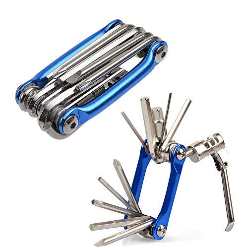 Gobesty Multifunction Bike Repair Tool Kits, 11 in 1 Bicycle Tool Kit bike Chain Tool, Tire Patch,Tyre Lever for Outdoor Cycling Mini Tool for Outdoor Cycling - Image 6