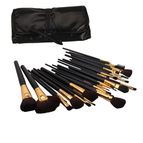Makeup Brush Set- 32pcs Per Set Fashion Cosmetic Brush Packed in Black Leather Bag