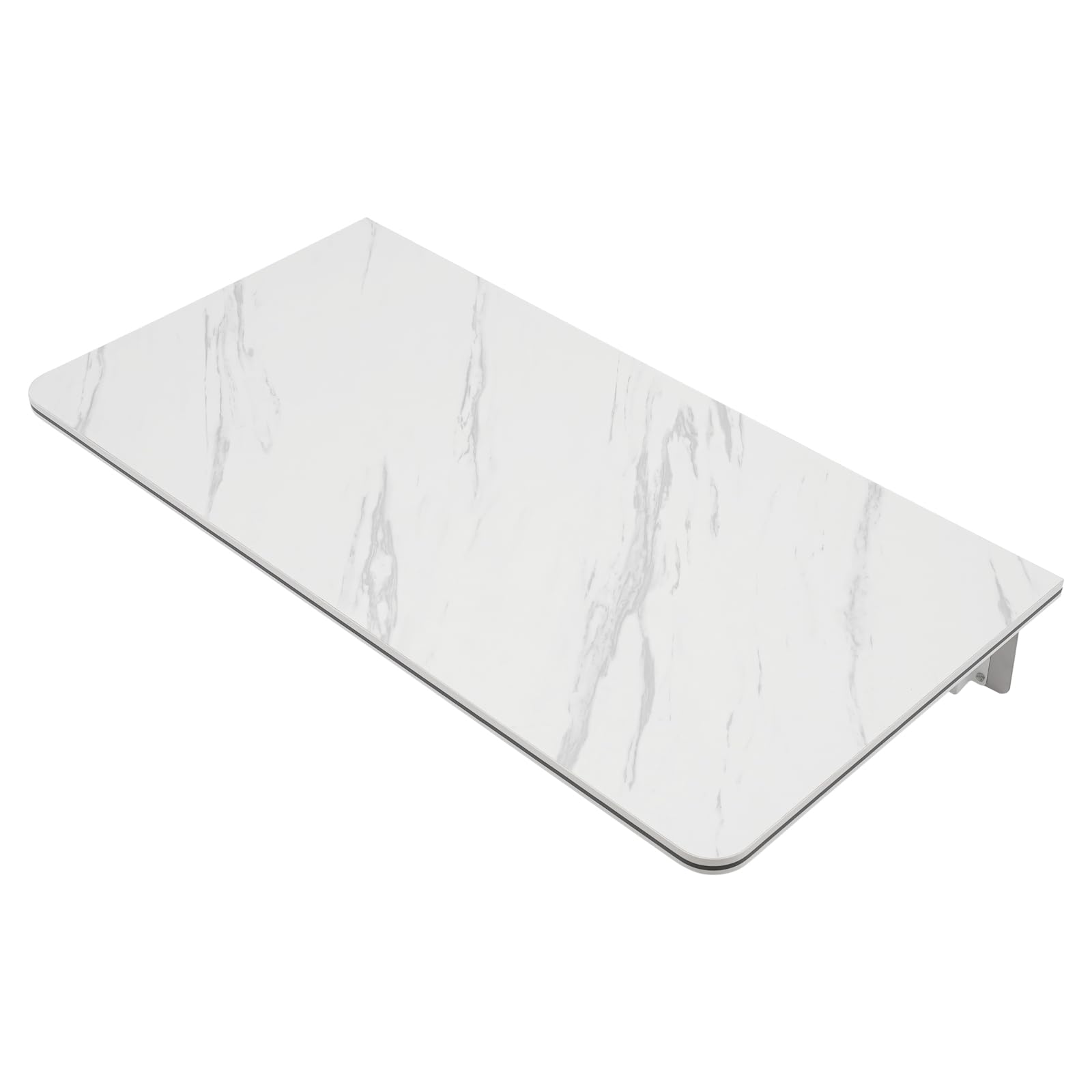 Tavolo da parete pieghevole, 80 x 40 cm, bianco, portata fino a 30 kg, montaggio a parete salvaspazio, per soggiorno, cucina, ufficio, garage