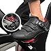 Unisex Cycling Shoes Compatible with Peloton Bike Shoes, Road Bike Indoor Riding Shoes with Pre-Installed Delta Cleats for Men and Women Clip in IndoorOutdoor Pedal Size 9.5 All Black