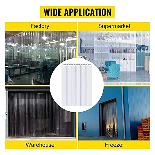 Cortina de puerta de vinilo transparente de PVC para tiendas y entornos industriales 7