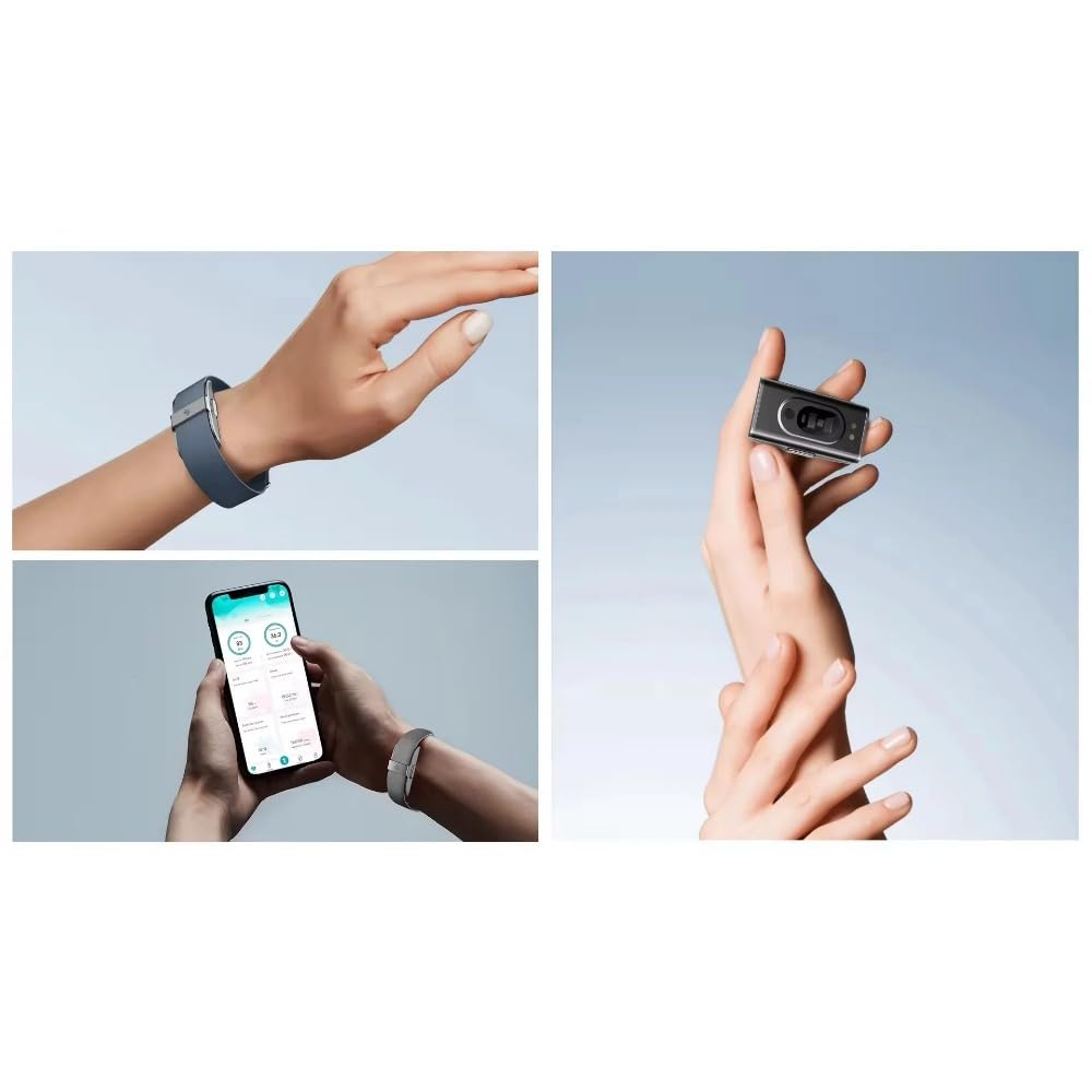 Ethelred Pulsera inteligente 2208A con monitor de ritmo cardíaco, podómetro, monitor de actividad física para hombres y mujeres, pulsera electrónica (plata)