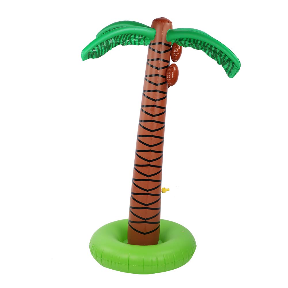 EMUKOEP Nadmuchiwana Palma Zraszacz Mata Do Relaksu Na Plaży (Model Kokosowy)