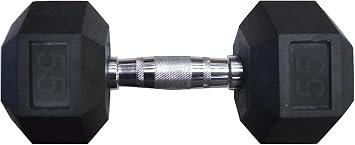 Rage Fitness Rubber Coated Dumbbells - No Roll Design Easy-Grip Steel Knurled Handle, Weights Dumbbells Set for Strength Training - Ideal Weights Set for Home Gym - SOLD INDIVIDUALLY - Black