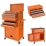 Go Beyond 8-Drawer Tool Chest with Wheels, Tool Storage Cabinet and Tool Box, Lockable Rolling Tool