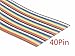 2 Meter 6.6ft 16/20 / 26/40 Way 40 pin Flat Color Rainbow Ribbon IDC Cable Wire Rainbow Cable (40 Pin)
