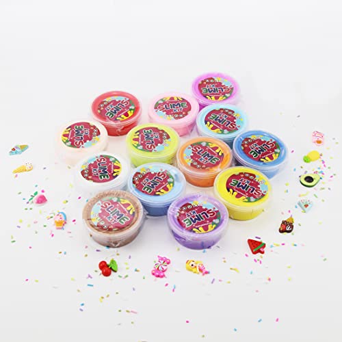 13 Pack Butter Slime Kit for Girls,Stress Relief Toy for Kids,Party Favors Stretchy and Non-Sticky, Soft DIY Slime for Boys. - Image 5
