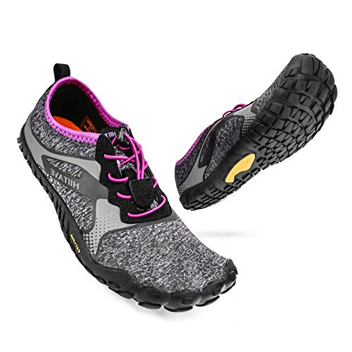 ALEADER hiitave Womens Minimalist Barefoot Trail Running Shoes Wide Toe Glove Cross Trainers