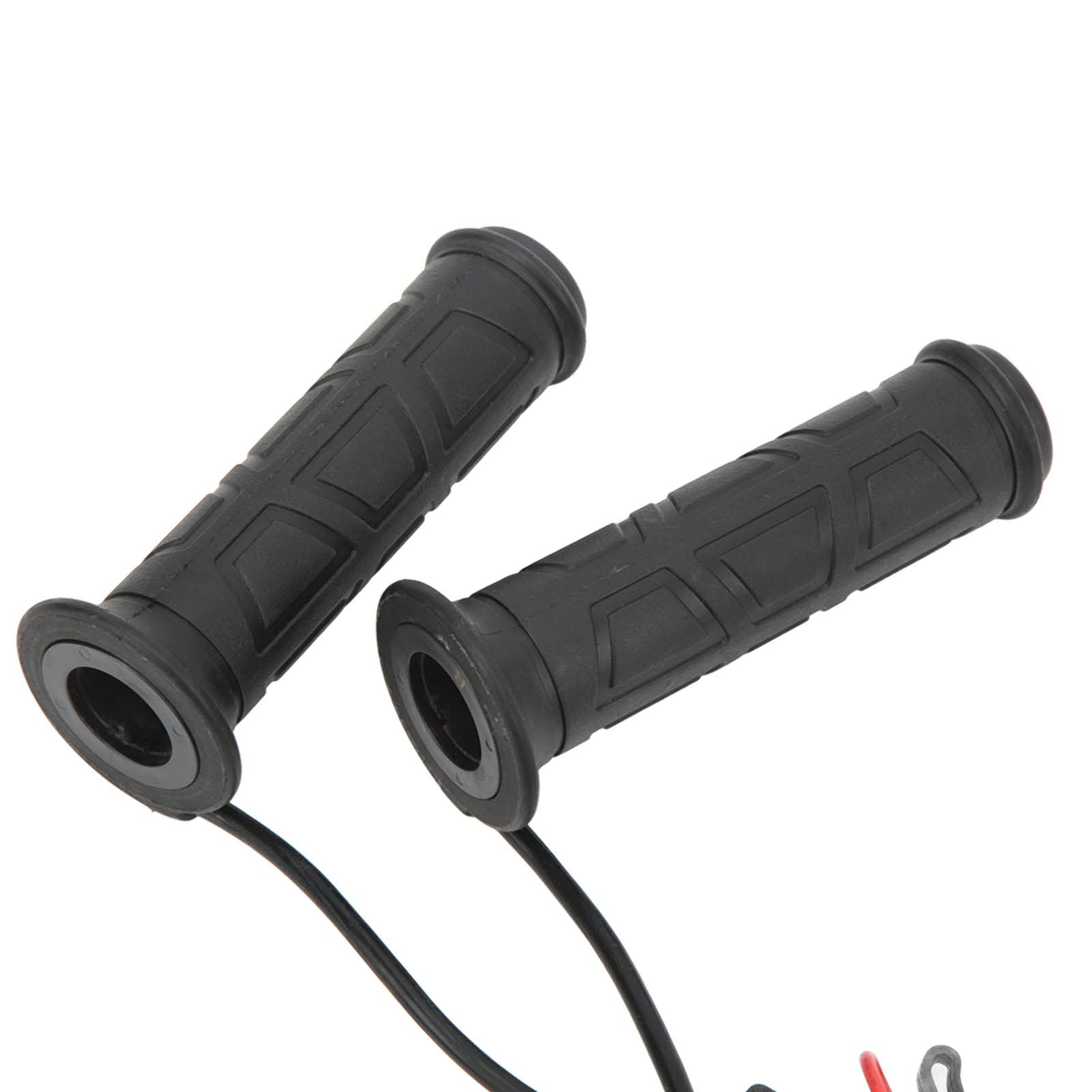 Oumefar 2 Mangos Calefactables para Motocicleta de 12 V, Empuñaduras de Manillar Calefactables Eléctricas Impermeables con Temperatura Ajustable para ATV, Diseño Integralmente