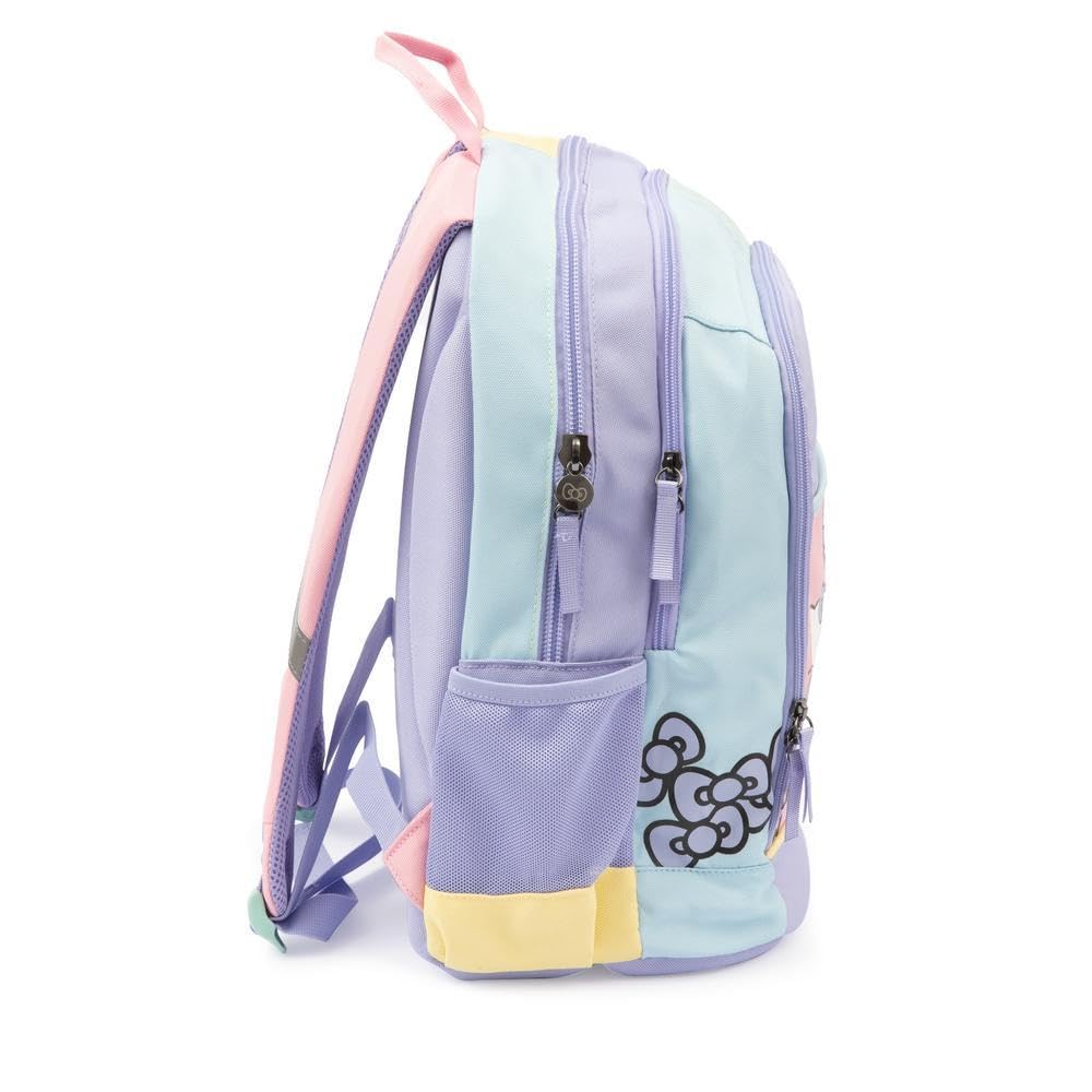 Giochi Preziosi Hello Kitty - Zaino, 3 Scomparti E Tasche Interne,Tasche Porta Borraccia, Schienale E Spallacci Imbottiti, Lt 24, Dim 32x44x19,Scuola Elementare E Medie