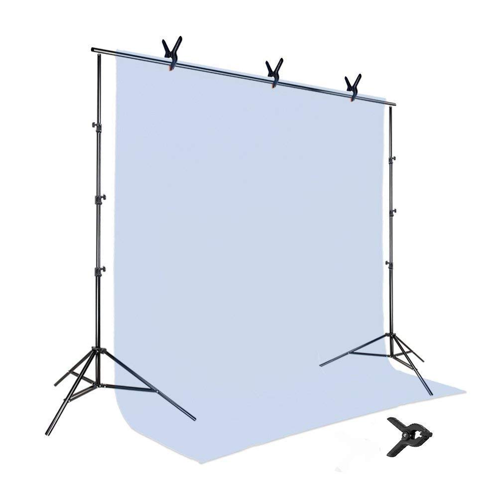 SUPERNIC 8 x12 FT White LEKERA Backdrop Photo Light Studio Photography Background with 4pcs Backdrop Support Spring Clamp 4.3"/11cm-image-16