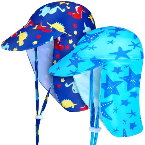 SATINIOR 2 Stück Baby UPF 50+ Sommermützen mit Verstellbaren Kinnriemen...