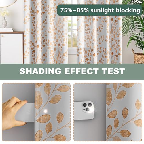 Image of MYSKY HOME Yellow Curtains 63 Inch Length for Bedroom Grommet 2 Panels | Room Darkening Thermal Insulated Privacy Protection Window Drapes for Living Room Dining Room, Each Panel 52 inch W, 2 Panels