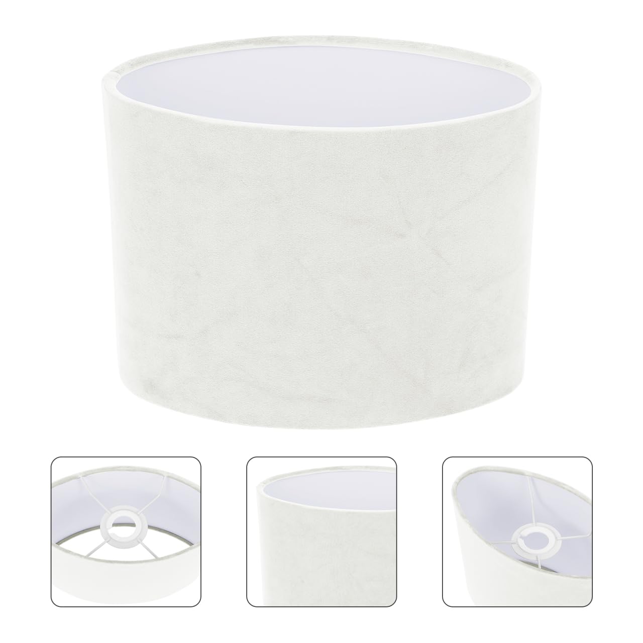 Pantalla Ovalada De Tela Para Lámpara De Mesa Cubierta Decorativa Que Difunde Luz Fácil Instalación Ideal Para Dormitorio Y Sala De Estar