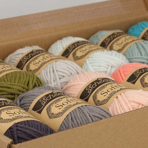 Image of Scheepjes Softfun Color Pack, 12x20g Tropical Paradise, Cotton /Acrylic
